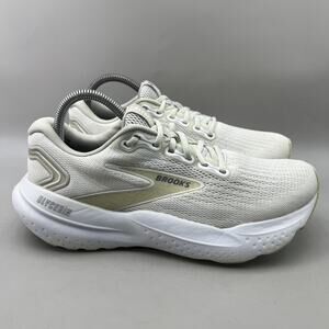 Brooks Glycerin 21 Road Running Shoes Men Size 8.5 D White Comfort Low Sneakers